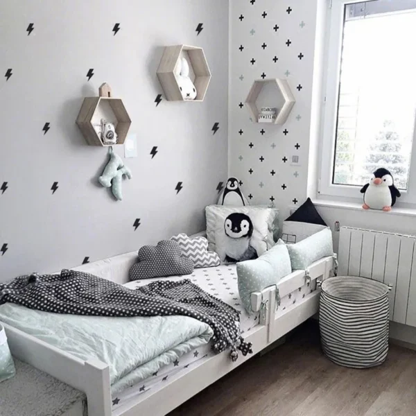 Super Lightning Decorative Stickers Wall Sticker For Kids Room Baby Boy Room Wall Decal Stickers Nursery Bedroom Home Decor - Image 2