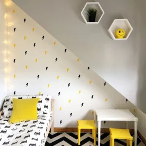 Super Lightning Decorative Stickers Wall Sticker For Kids Room Baby Boy Room Wall Decal Stickers Nursery Bedroom Home Decor