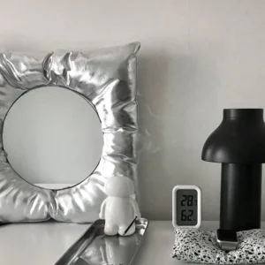 Korean Ins Style Pillow Mirror Creative Square Wall Mounted Mirrors Bathroom Makeup Mirror Home Wall Decor Photography Props