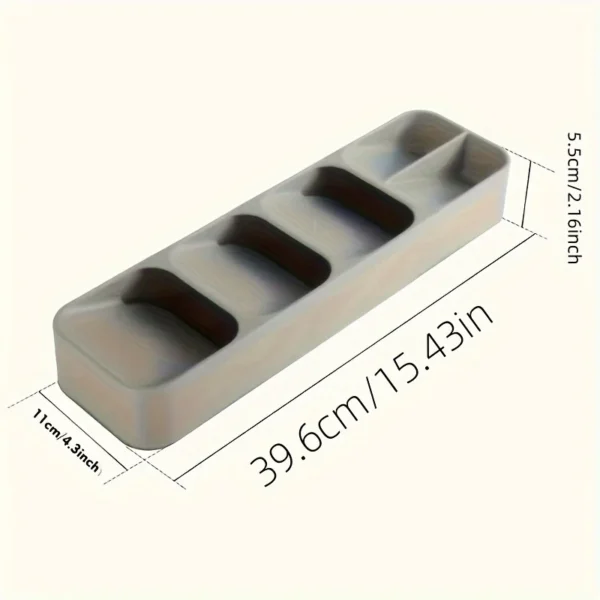 Flatware Drawer Organizer Tray for Kitchen Drawers Cutlery Holder for Spoons Forks and Knives Utensils Storage Organization - Image 6