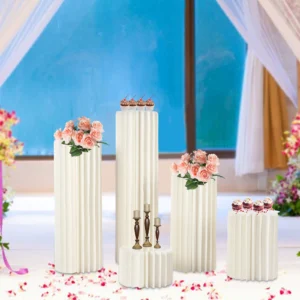Wedding Centerpieces Cardboard Vases Sets Flower Vase Flowers Cylinder Centerpiece Stand for Party Tables Decorations