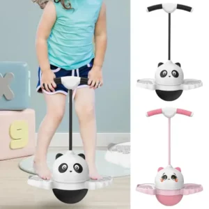 Child Jumper Toy Cartoon Panda Bounce Ball Kids Pogos Stick Cute Children’s Pogos Sticks Anti-Slip Kids Bounce Balance Toy
