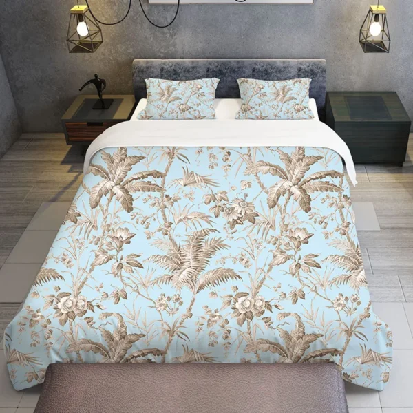 Tropical Flower Bedding Set Luxury 2/3Pcs Floral Print Duvet Cover Sets Single Twin Queen King Size Bedclothes With Pillowcases - Image 4