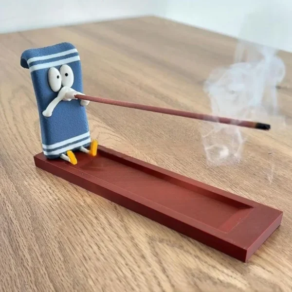 Funny Towelie Shaped Incense Stick Holder Burner Ash Catcher Ornament For Yoga Home Living Room Office Decor - Image 3