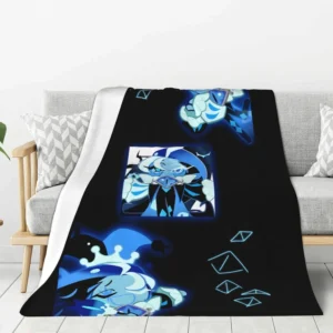 Shadow Milk Cookie Flannel Blankets Cartoon Run Kingdom Children’s Throw Blanket Soft Home Sofa Kids Birthday Gifts 200x150cm