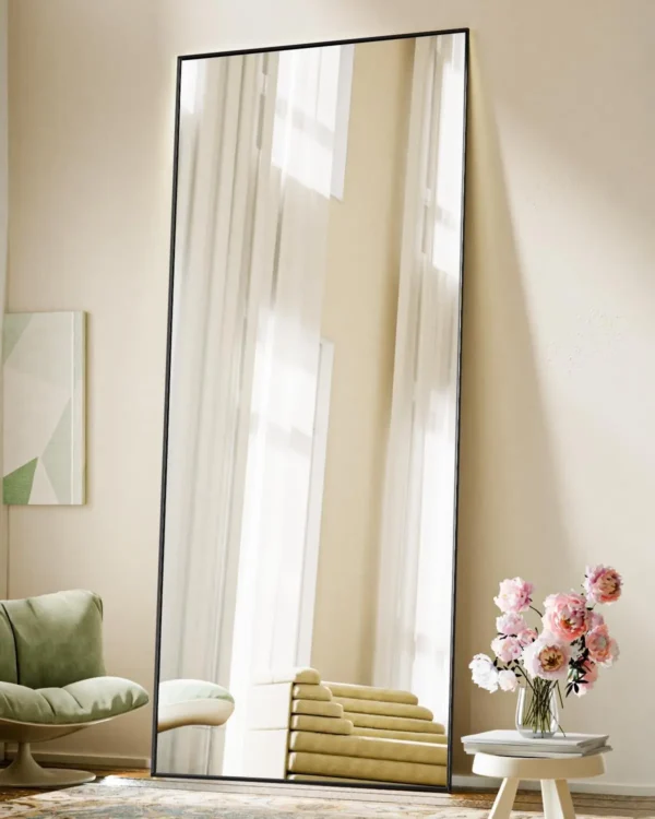 Full Length Mirror, 71"x26" Standing Hanging or Leaning Against Wall Floor Mirrors Body Dressing Wall-Mounted for Living Room, - Image 2