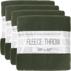 (24 Pack) Bulk Fleece Throw Blankets for Wedding Favors, Homeless Women, Men, Homes, Bed, Sofa, Couch, Office, Pet Blankets, Tra