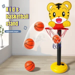 Kids Adjustable Height for Youngsters’ Basketball Hoop Set with Durable Ball & Pump – Indoor/Outdoor Sport Play, Gift Birthday