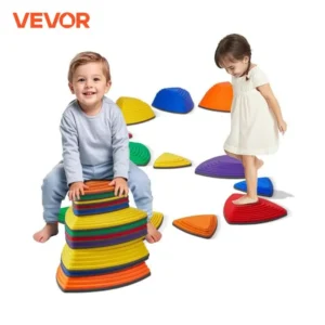 VEVOR 12 PCS Balance Stepping Stones Obstacle Course Game Toys Toddlers Sensory Stepping Stones for Kids Indoor or Outdoor Play
