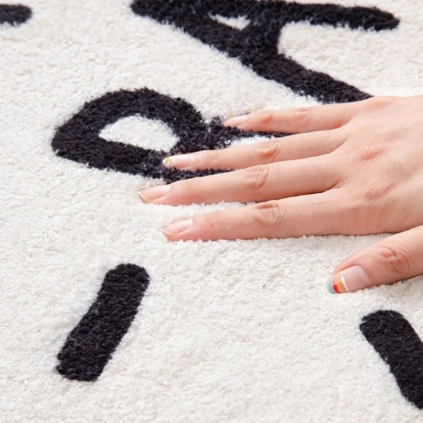Nordic Style Living Room Decoration Plush Carpet Abstract Art Design Rugs for Bedroom Simple Line Soft Rug Home Thick Floor Mat - Image 5