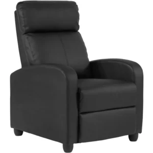 Recliner Chair Single Reclining Sofa Home Theater Seating with Lumbar Support and Padded Backrest for Living Room and Bedroom