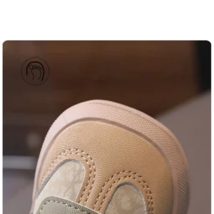 PU Leather Children Shoes Designers Kid’s Sneakers Ergonomics Soft-soled Girl’s Sneakers Anti-slippery Sport Shoes Toddler Shoes
