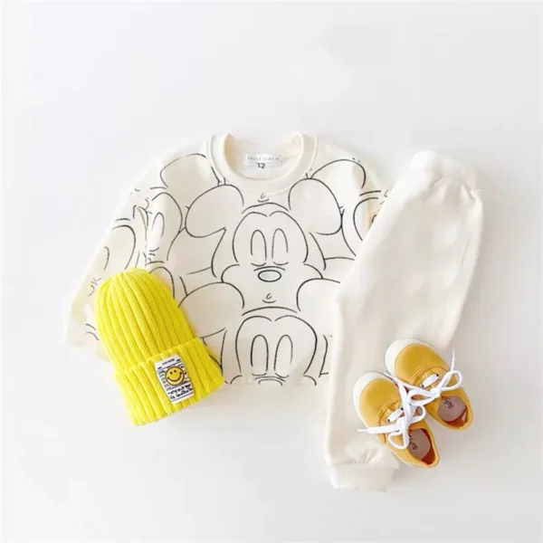 New Designer Cartoon Clothing Tracksuit Baby Boy Summer Printed Clothes T-shirt+shorts Baby Girl Casual Solid Color Sets - Image 3