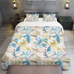Tropical Flower Bedding Set Luxury 2/3Pcs Floral Print Duvet Cover Sets Single Twin Queen King Size Bedclothes With Pillowcases