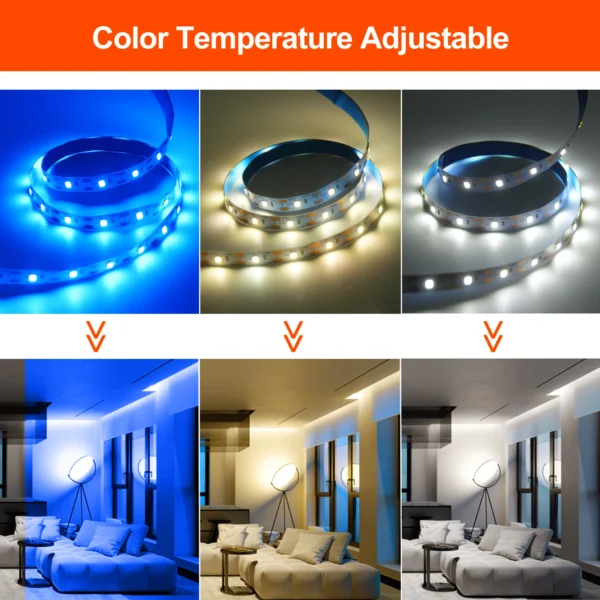 5V USB Led Strip Light SMD 2835 60Leds/m Flexible Ribbon Tape TV Background Lighting 1M 2M 3M 5M LED String Light Room Decor - Image 4